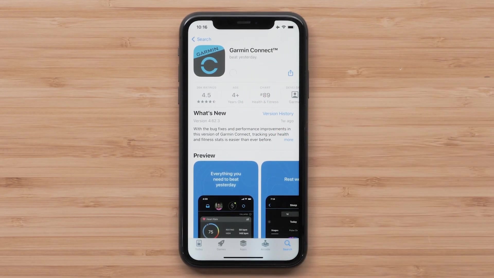 Avant de commencer, installez l'application Garmin Connect™ sur votre smartphone pour associer votre montre. Ouvrez l'application, puis connectez-vous ou créez un compte.